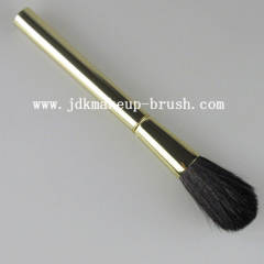 Gold metal handle makeup brushes