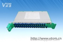 PLC Splitter Tray with SC/LC/FC Fiber Optic Adapters