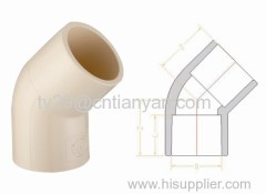 CPVC ASTM2846 standard water supply fittings(45 DEG ELBOW)