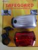 LED Bicycle Lamp Set With Rectangular Tail Light