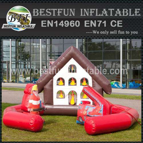 Fire Engine inflatable bouncy house