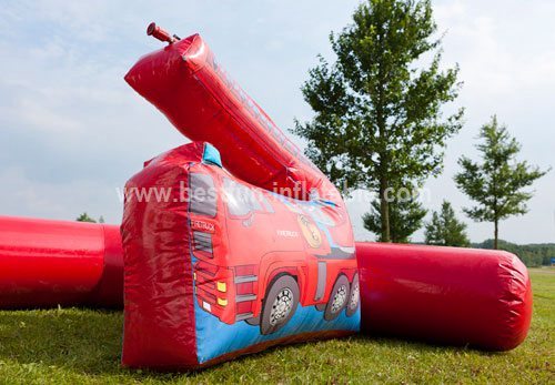 Fire Engine inflatable bouncy house