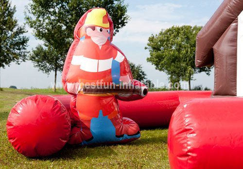 Fire Engine inflatable bouncy house