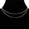 High quality guaranteeclassic and succinct gold plating plain chain necklace