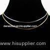 OEM / ODM 18 inch / 20 inch whited gold plated plain chain necklace
