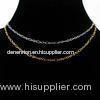 Yellow gold plated / silver plated brass chain plain chain necklace