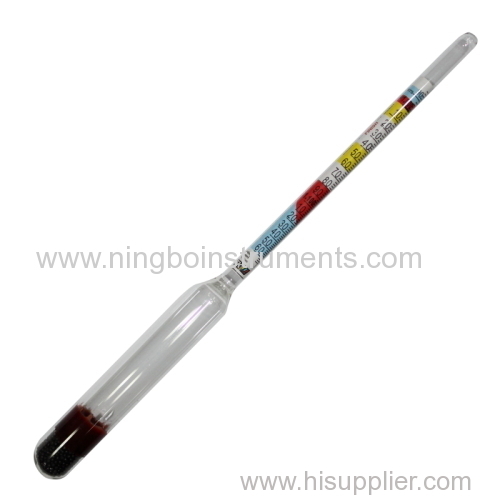 Triple scale wine & beer hydrometer;