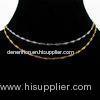 Excellent finishingwhited gold plated classic plain chain necklace