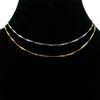 High quality guarantee 18 inch fine brass plain chain necklace