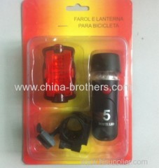 High Quality Bicycle Lamp Set With Plum-Type Taillight