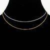 Excellent finishingthin gold plated brass plain chain necklace for female