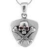 2012 hot fashion solid silver punk rock jewellery pendants with carved skull