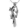 Cool personalized dragon-shaped 925 sterling silver punk rock pendants jewellery