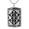 Special design punk rock style 925 stetling silver jewelry of square shaped