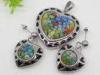 Stainless Steel Murano Glass Jewelry Set 1900312