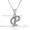 Great Polishing and delicate Metal Sterling Silver Initial Charms Letter Charms
