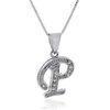 Great Polishing and delicate Metal Sterling Silver Initial Charms Letter Charms