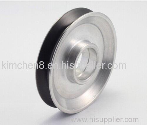 Ceramic Coating Aluminum Idler Pulley D88*H19*1V For wire cable machine