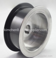 Ceramic Coating Aluminum Idler Pulley D115*H26 For wire cable machine