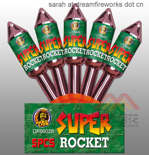 5PCS SUPER ROCKET Chinese fireworks rocket