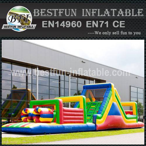 Attractive inflatable obstacle course