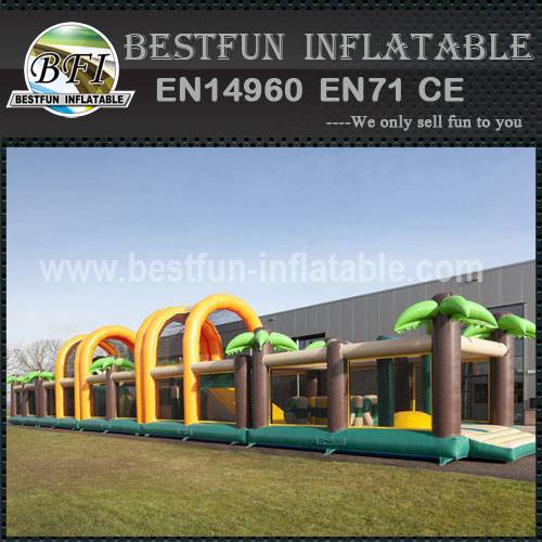 Commercial PVC inflatable obstacle combination