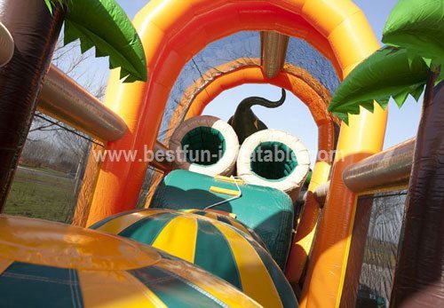 Commercial PVC inflatable obstacle combination