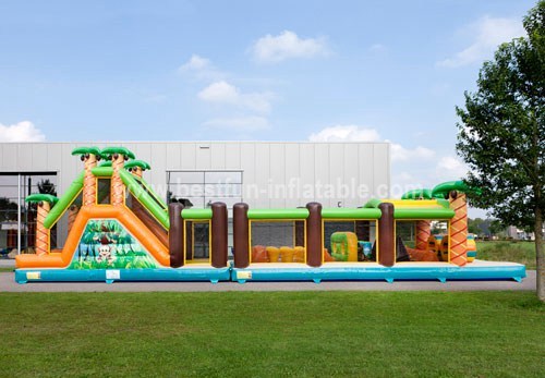 Giant cheap adult inflatable obstacle course