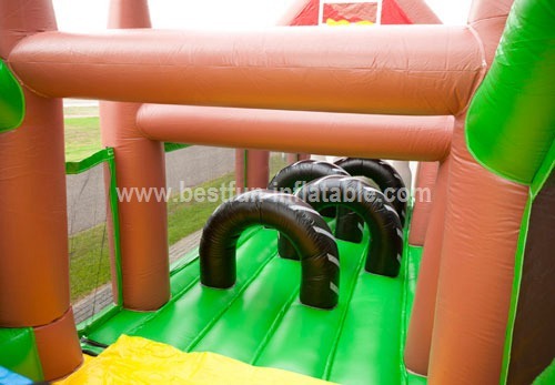 Inflatable farm obstacles bouncer for adult