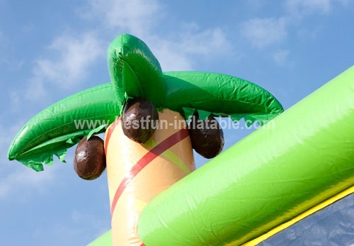 Inflatable wipe out ball obstacle course