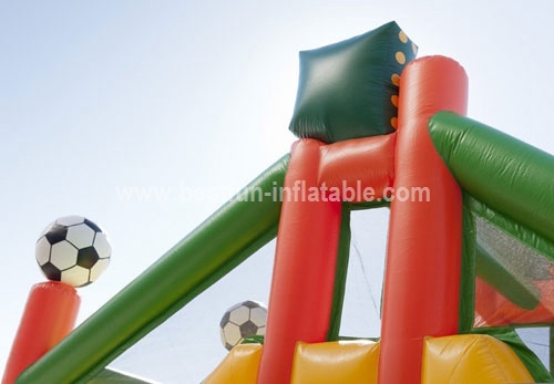 PVC trampolin inflatable football challege obstacle