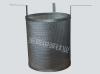 Titanium anode cylinder for sewage disposal