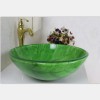 counter top glass basin