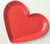 Plastic heart shape fruit tray