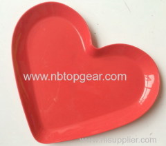 Plastic heart shape fruit tray