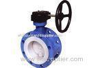 900lb 72 inch Off-Set Flanged Butterfly Valve For Gas , FIRE PROOF