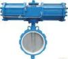 API598 Pneumatic Flanged Butterfly Valve , DN40-1200 Soft Sealing Butterfly Valve