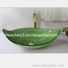 glass basin with siphone