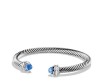 925 silver bracelets stelring silver bracelet 5mm blue topaz silver ice bracelet