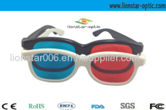 Best price red blue 3d glasses with classic type high efficiency 3d glasses for pomotion