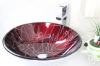 tempered glass bowl foiled glass sink