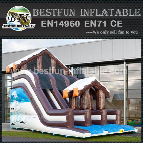 Winter hot sale cheap jungle inflatable slide