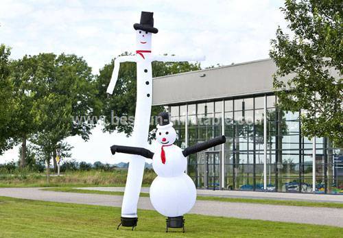 Customized inflatable snowman air dancer