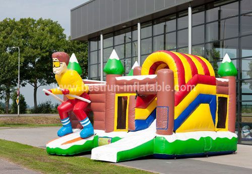 Skiing Inflatable Bounce House