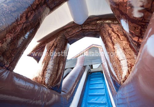 Winter hot sale cheap jungle inflatable slide