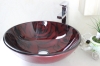 foiled glass sink washing basin