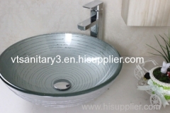 Aquabrass glass basin counter top glass basin