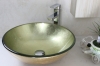 semi-counter glass basin under-counter glass basin