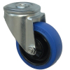 Industrial swivel elastic solid rubber casters