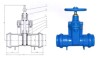 Cast Iron Gate Valve -Resilient seated gate valves NRSF Socket ends